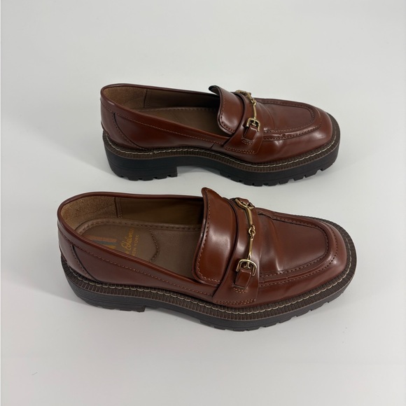 Sam Edelman Laurs Brown Lug-Sole Leather Loafer - Picture 9 of 10